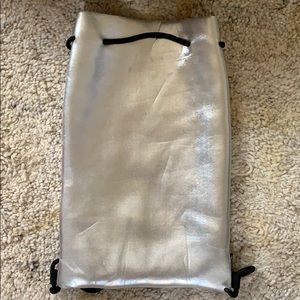 Metallic silver bag